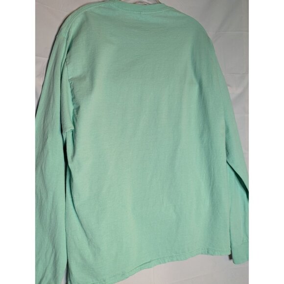 OSU Ohio State Buckeyes Long Sleeve Mint Green Shirt Sz L Brutus And Heart Retro - Picture 4 of 7